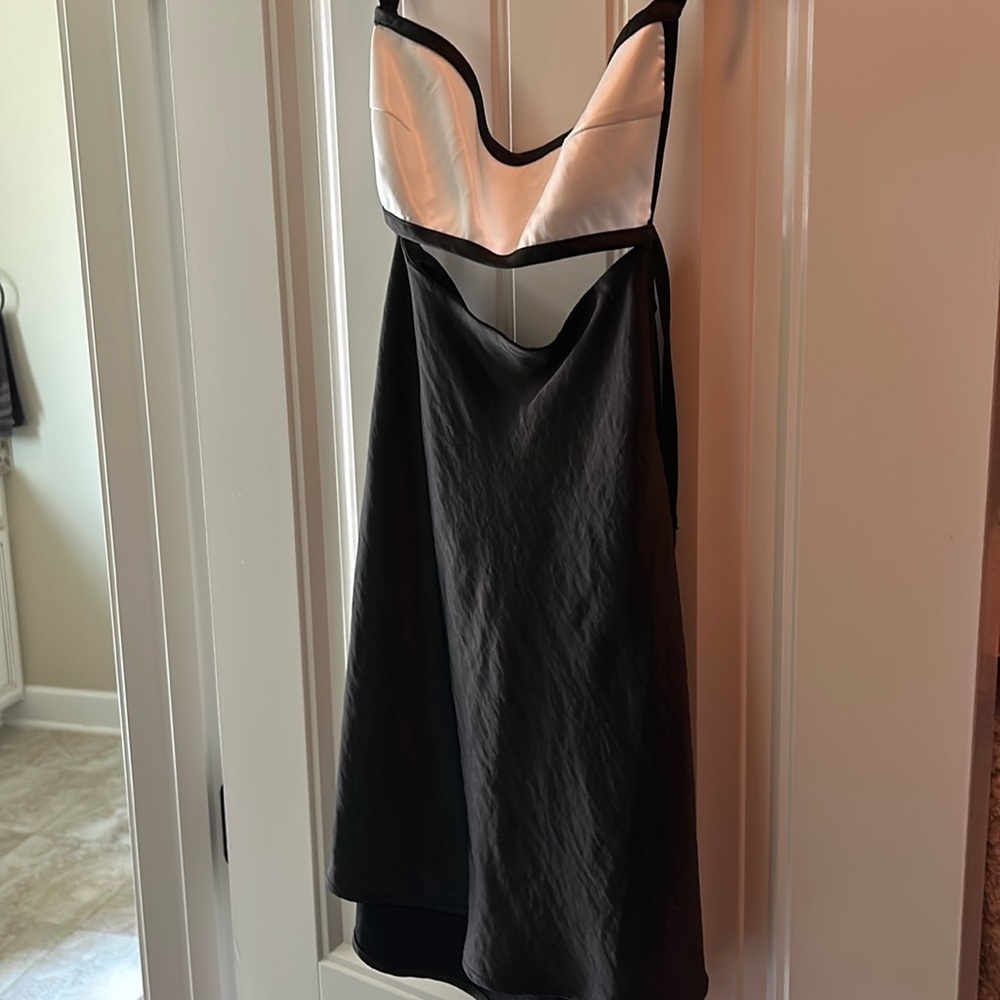 Meshki Black and white dress NWT XS